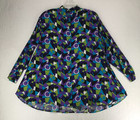 Chaus Maternity Shirt W 2 Matching Stirrup Leggings Size M Geometric Multicolor