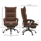 Executive Massage Office Chair With Vibration Heated Computer Desk Padded Seat