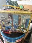 Thermos -1973 Metal Lunchbox  the Chan Clan  Yellow Handle