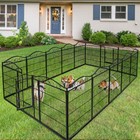 Heavy Duty Dog Playpen 8 Panels Pet Animal Dog Kennel Pen Fence Enclosure Cage