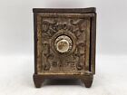 Antique National Safe Combination Lock Metal Tin cast Iron Still Bank  read 
