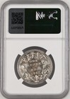 British India 1862  b  Victoria Queen 0 6 Dot One Rupee Ngc Graded As Ms 62 Rare