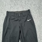 Nike Vapor Select Softball Pants Girls Large Black Knit Cropped Team Av6835-010