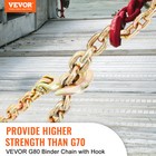 Vevor Binder Chain G80 Tow Chain With Hooks 4900lbs Load 5 16   X 20  2 Pack