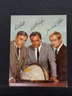 Man From U n c l e  Set 3 Photos David Mccallum  Robert Vaughn  Leo G  Carroll
