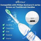 6 Pack Philips Soni-care Replacement Toothbrush Brush Heads E Serie Hx7002 Elite