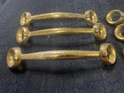 Set  6  Vintage Atomic Mcm Drawer Pulls Handles Mid Century Modern   Screws