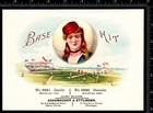 Baseball 1880 s Rare Base Hit Schumacher   Ettlinger Sample Cigar Box Label Sr l
