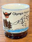 Vintage Olympic National Park Stoneware Mug Coffee Washington Deer Raised Design