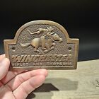 Antique Vintage Style Brass Winchester Plaque Sign