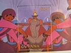 Aladdin Stamp 4 Sheets Disney 1993 Guyana Jasmine Jafar Genie Sultan Animated