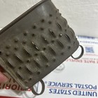 Primitive Punched Tin Heart Shaped Cheese Strainer Handle   Feet