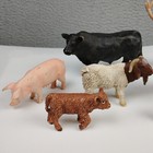 Schleich Animals Farm Lot  Lion Deer Pig Lamb Goat Horse Mixed Figure Bundle Y2k