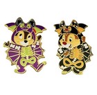 Disneyland Hong Kong Hkdl Halloween 2 Pin Set 2024 Chip   Dale As Skeleton Bat