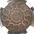 1787 N 12-kk R-6 Ngc Au Details Pointed Rays Fugio Cent Colonial Copper