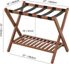 Luggage Racks Suitcase Stand Foldable With Storage Shelf For Guest Room Hotel Es