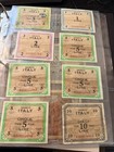 Large Wwii Paper Money And Stamp Collection - Occupied emergency Issued Notes