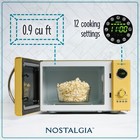 Nostalgia Retro Microwave - Countertop Oven - 0 9 Cu  Ft   Yellow 