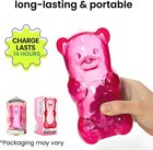 Gummygoods Squeezable Gummy Bear Night Light For Kids Room  Squishy Lamp - Pink