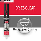 J-b Weld Clearweld 5 Minute Epoxy  Clear  14ml W static Mixer  14ml  Clear