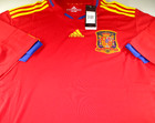 David Villa   Autographed Team Spain Adidas Brand Climacool Soccer Jersey   Bas