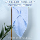 Baby Bath Towels 2-pack Cotton Swaddle Blanket 41 5    Soft Absorbent Receiving 