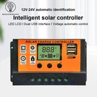 10-100a Mppt Solar Panel Regulator Charge Controller 12v 24v Auto Focus Tracking