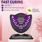 Uv Led Nail Lamp 168w Fast Curing Led Uv Light For Gel Nails With 4 Timer Set   
