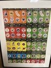 1982 Vintage Fleer Mlb Baseball Uncut Sticker Sheet Framed 35   x27   