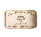 Wild Bobwhite Bird 1 Oz 999 Fine Silver Bar The Justice Mint Low Mint Rectangle 