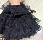 Vtg Navy Petticoat-slip-crinoline 20    Long-extra Full-square Dancing-rockabilly-
