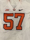 Clemson Tigers Football Jersey Mens 44 White Game Worn Team Issued Nike  57