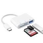 For Apple Iphone 15 Pro Max Plus Usb Stick Sd Tf Card Reader Type C Otg Adapter