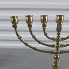 Wainberg Vintage Brass Classic Seven Branch Menorah Jerusalem Made In Israel 