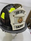Honeywell Morning Pride Ben 2 Fire Helmet W iaff Fire Ops 101 Leather Shield Euc