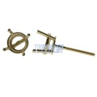14k Yellow Gold Round Stud Earring Mounting Setting Screw Back Post 4 Prong
