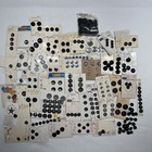 Vintage Black Buttons On Cards glass acrylic Lechic luckyday lamode schwanda