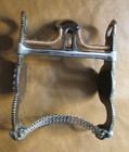 E Garcia Silver Bit  Pinwheel Spoon Spade W  Chain Slobber Bar