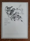 Vintage Creative Papers Bookplate  Birds On Branch  Unused