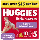 Huggies Little Movers Baby Diapers  Size 5  27  Lbs   100 Count