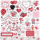 Echo Park  Valentine s Day Collection Kit 12 x12  Paper Stickers Made In Usa