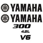 Yamaha Boat Outboard Cowling Decal Hw4162   4 6l 300hp Stickers  kit 