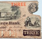 1860  3 Bryant   Stratton s National College Bank New York Ny Tuition Scrip