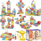 234pcs Electric Montessori Building Blocks For Toddlers 3-5 4-8  Motorized Gear