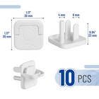 Bates Outlet Covers - Baby Proofing  10 Pack  3 Prongs  Child Proof