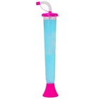  54 Or 108 Cups  Yard Cups With Pink Lids And Straws - 14oz - For Margaritas And