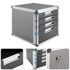 Locking Drawer Cabinet Desk Organizer - Home Office Desktop File Storage Box    