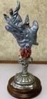 1991 Masterworks Fine Pewter    keeper Of The Fire Lamp    Wizard Sculpture  50 1500