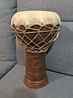 Darbuka Drum Doumbek Clay With Fish Skin Head Traditional Vintage Percussion