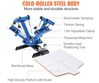 4 Color 1 Station Vevor Silk Screen Printing Machine T-shirt Press Equipment Kit
